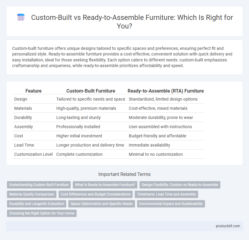 Custom-Built vs Ready-to-Assemble Furniture: Which Is Right for You?
