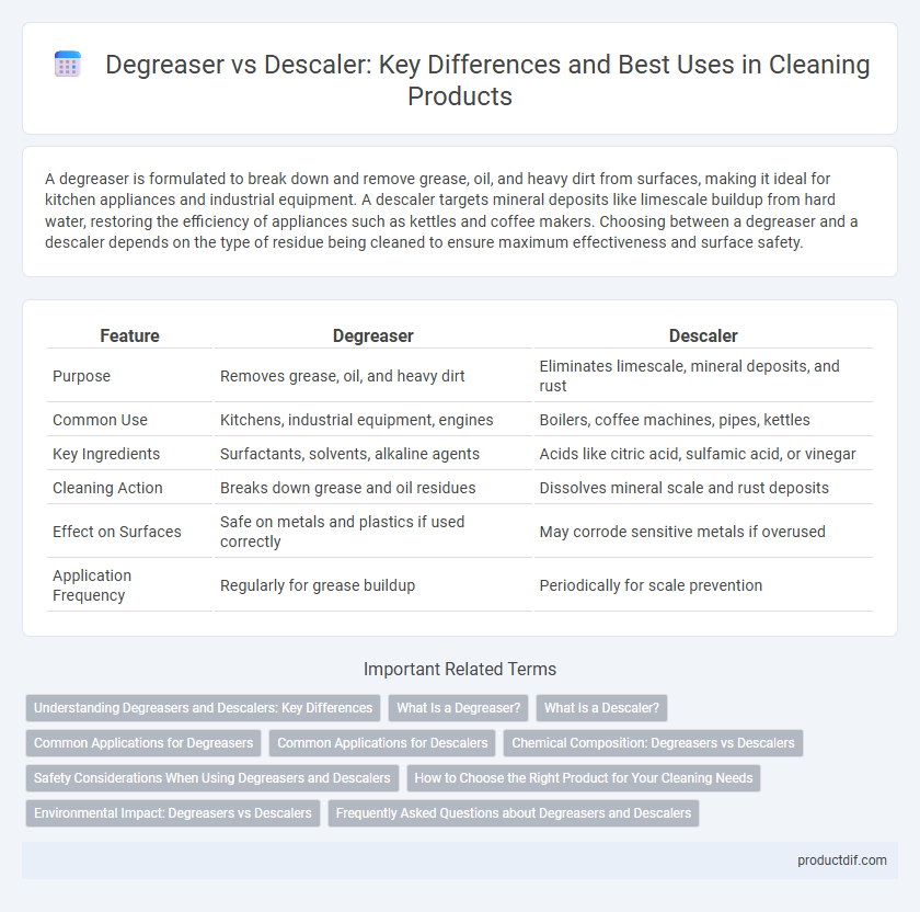 Degreaser vs Descaler: Key Differences and Best Uses in Cleaning Products