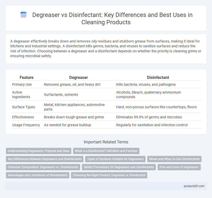 Degreaser vs Disinfectant: Key Differences and Best Uses in Cleaning Products