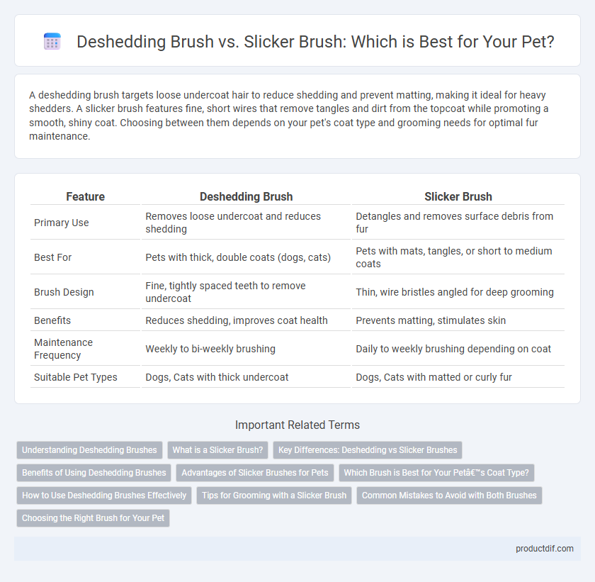 Deshedding Brush vs. Slicker Brush: Which is Best for Your Pet?