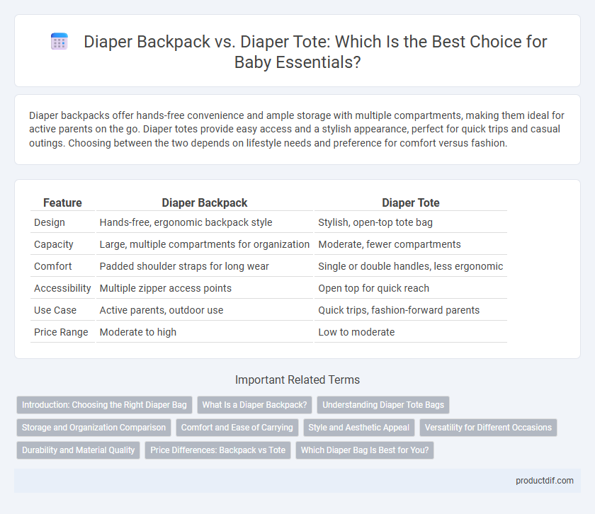 Diaper Backpack vs. Diaper Tote: Which Is the Best Choice for Baby Essentials?