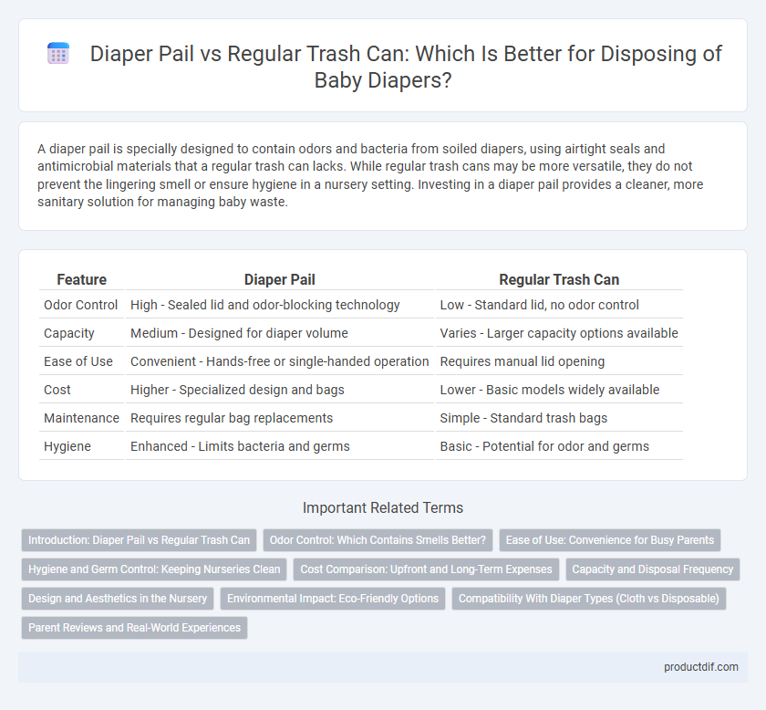 Diaper Pail vs Regular Trash Can: Which Is Better for Disposing of Baby Diapers?