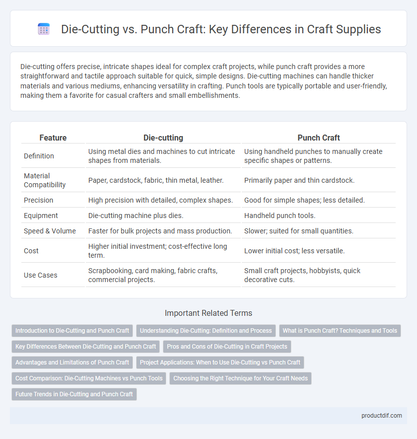Die-Cutting vs. Punch Craft: Key Differences in Craft Supplies