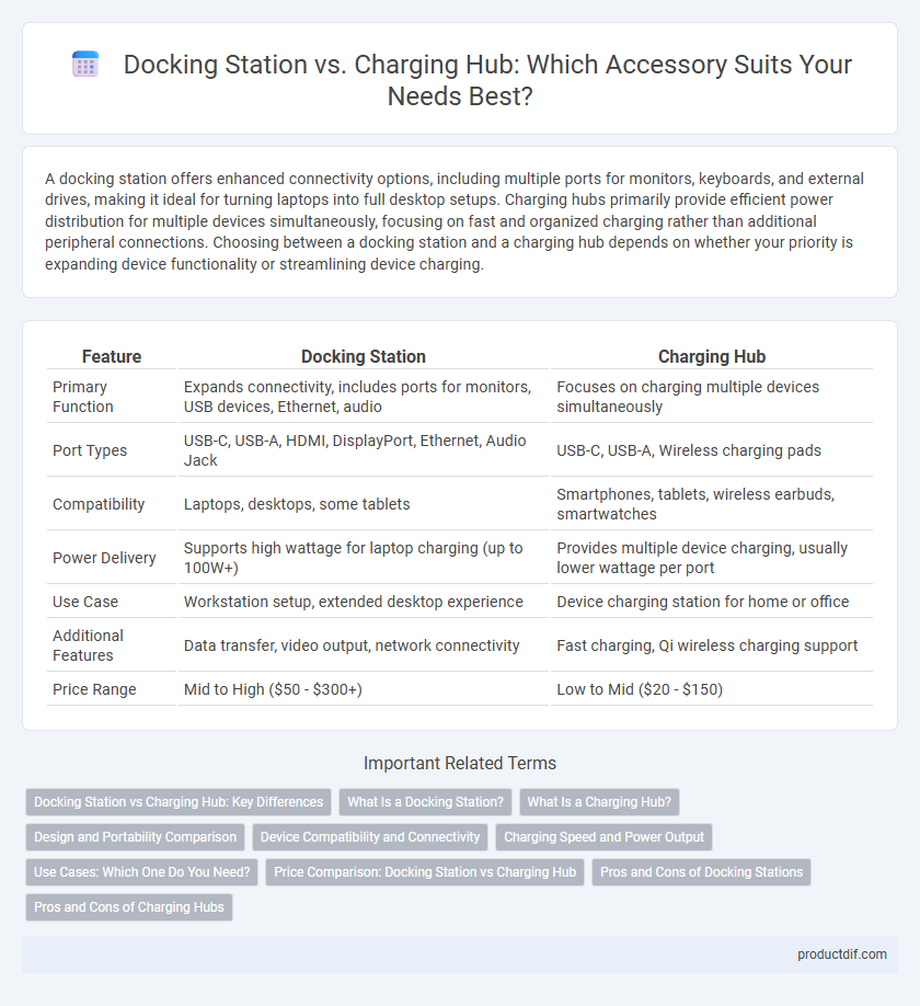 Docking Station vs. Charging Hub: Which Accessory Suits Your Needs Best?