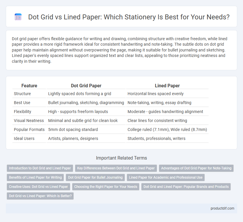 Dot Grid vs Lined Paper: Which Stationery Is Best for Your Needs?