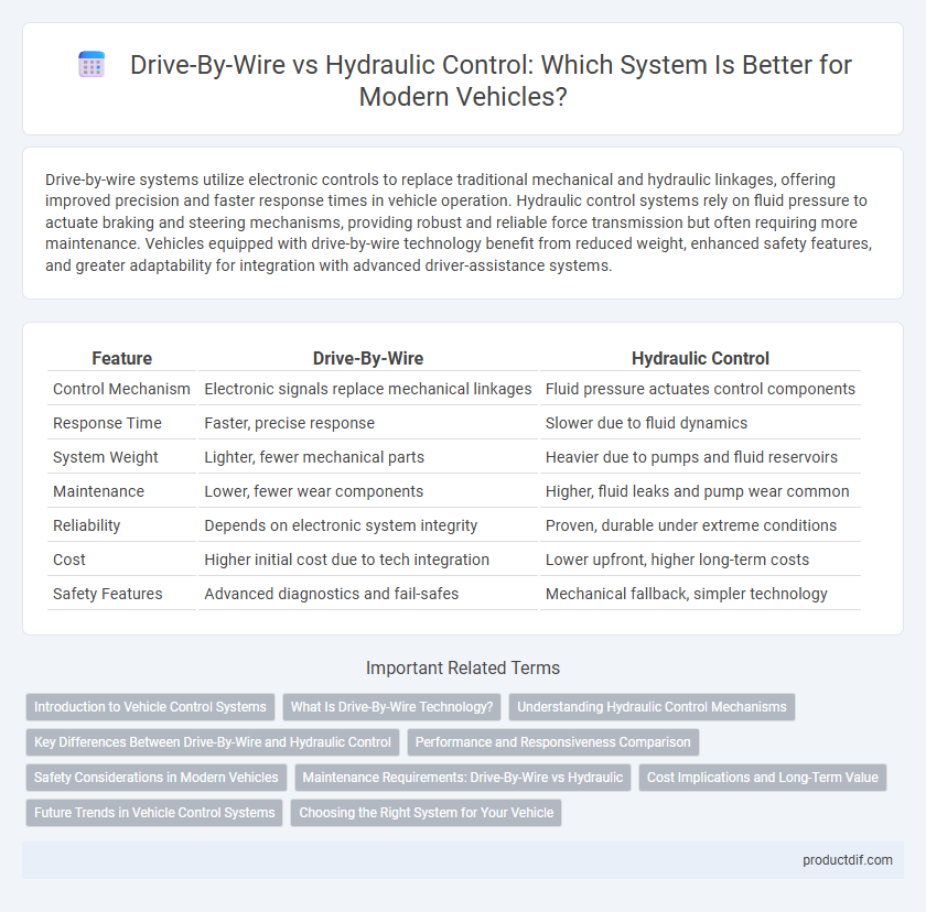 Drive-By-Wire vs Hydraulic Control: Which System Is Better for Modern Vehicles?