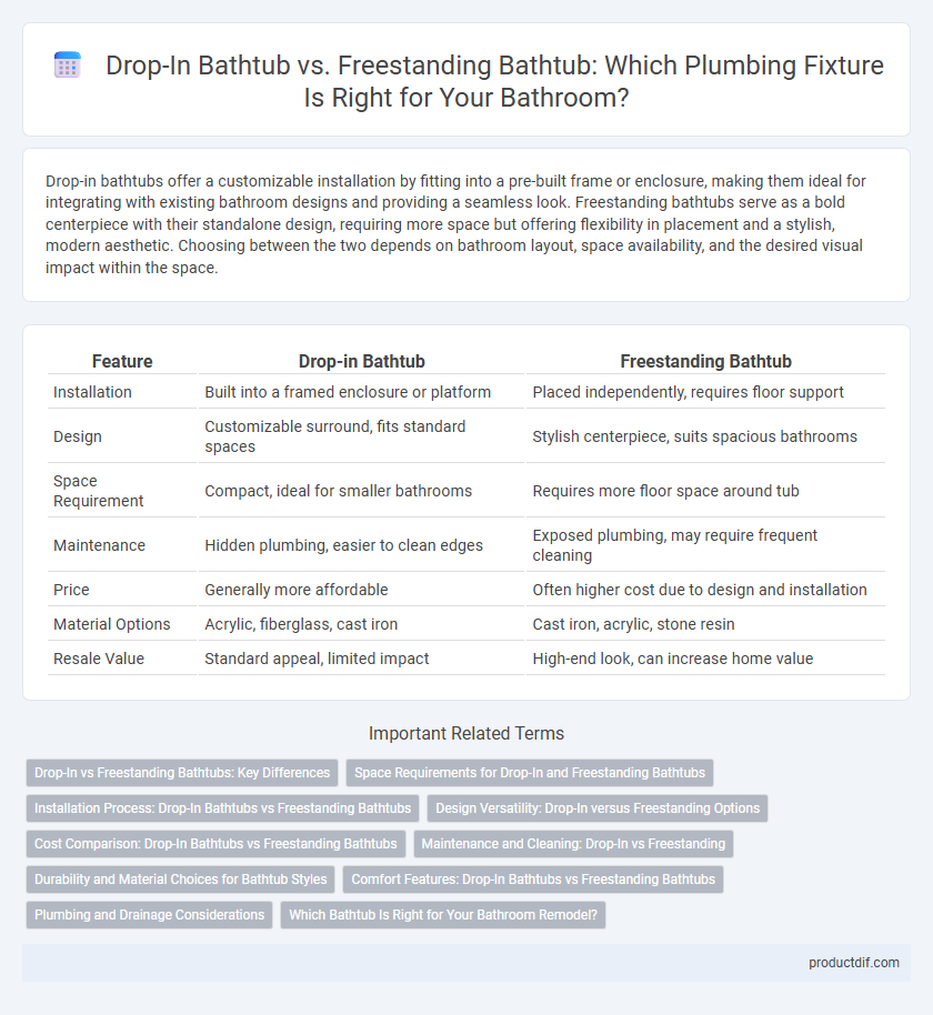 Drop-In Bathtub vs. Freestanding Bathtub: Which Plumbing Fixture Is Right for Your Bathroom?
