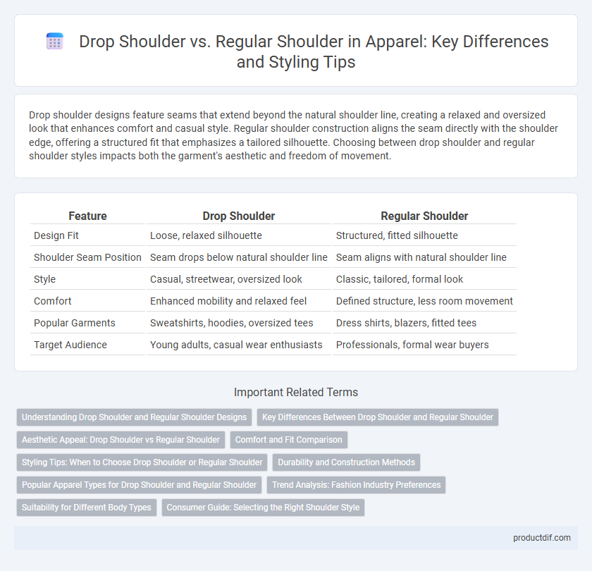 Drop Shoulder vs. Regular Shoulder in Apparel: Key Differences and Styling Tips