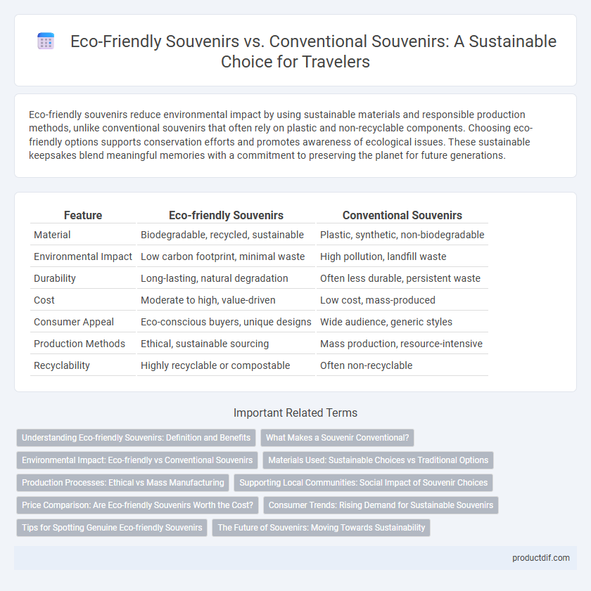 Eco-Friendly Souvenirs vs. Conventional Souvenirs: A Sustainable Choice for Travelers