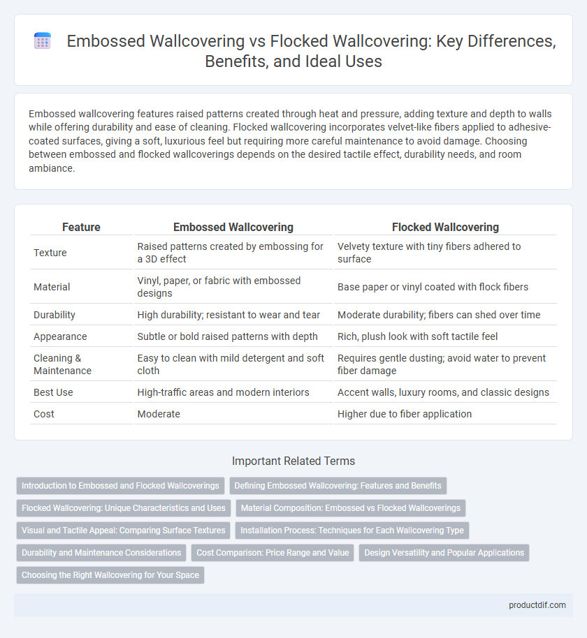 Embossed Wallcovering vs Flocked Wallcovering: Key Differences, Benefits, and Ideal Uses