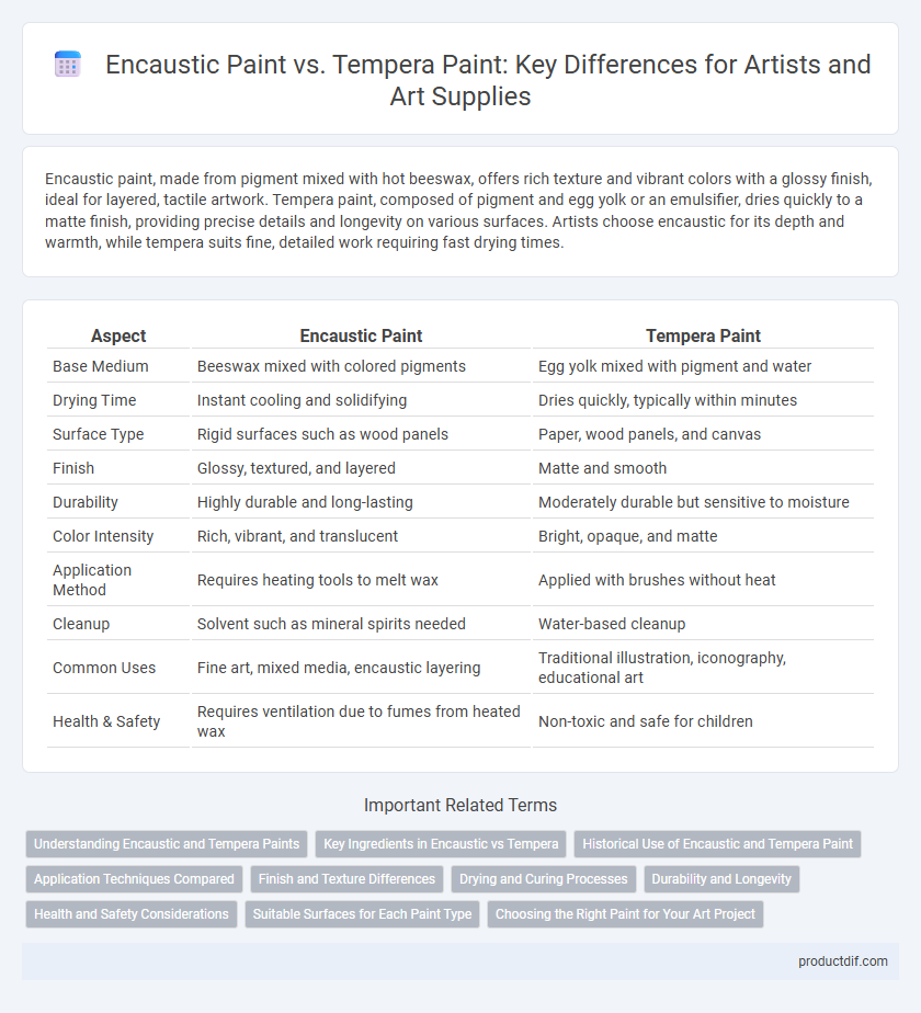 Encaustic Paint vs. Tempera Paint: Key Differences for Artists and Art Supplies