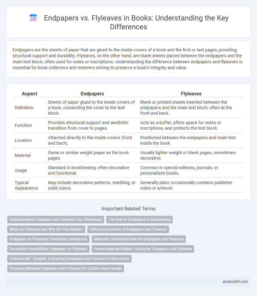 Endpapers vs. Flyleaves in Books: Understanding the Key Differences