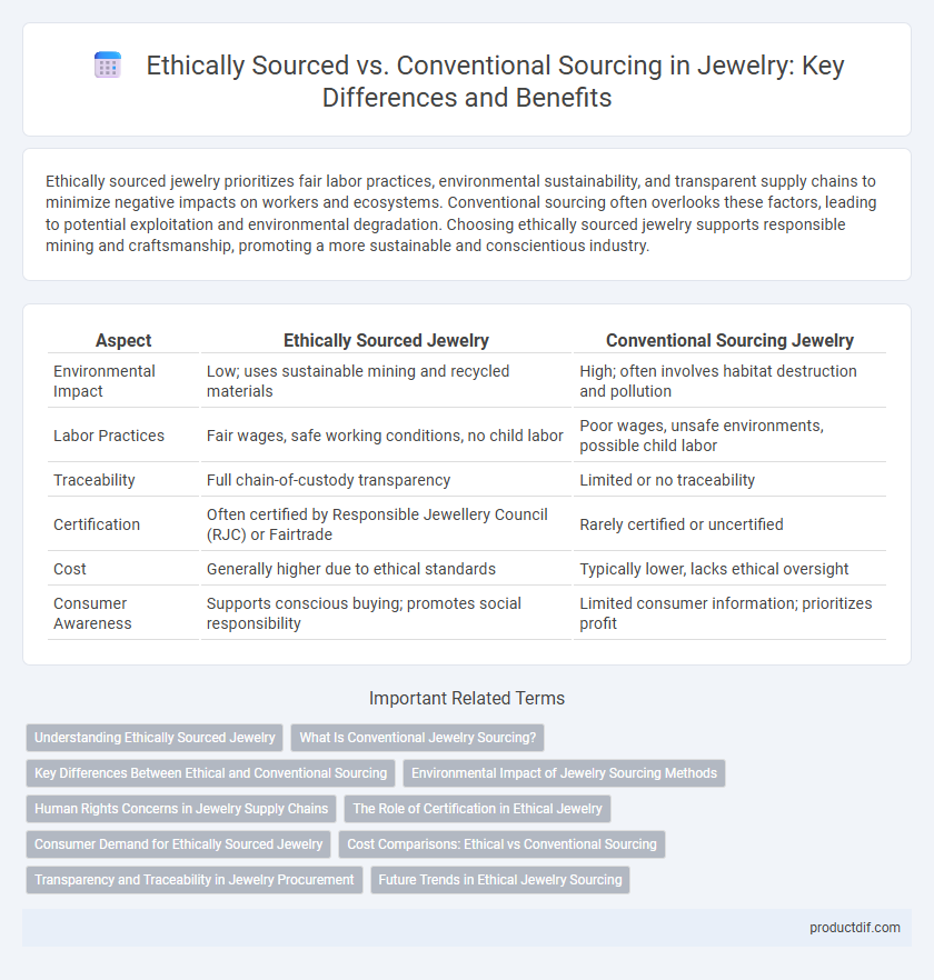 Ethically Sourced vs. Conventional Sourcing in Jewelry: Key Differences and Benefits
