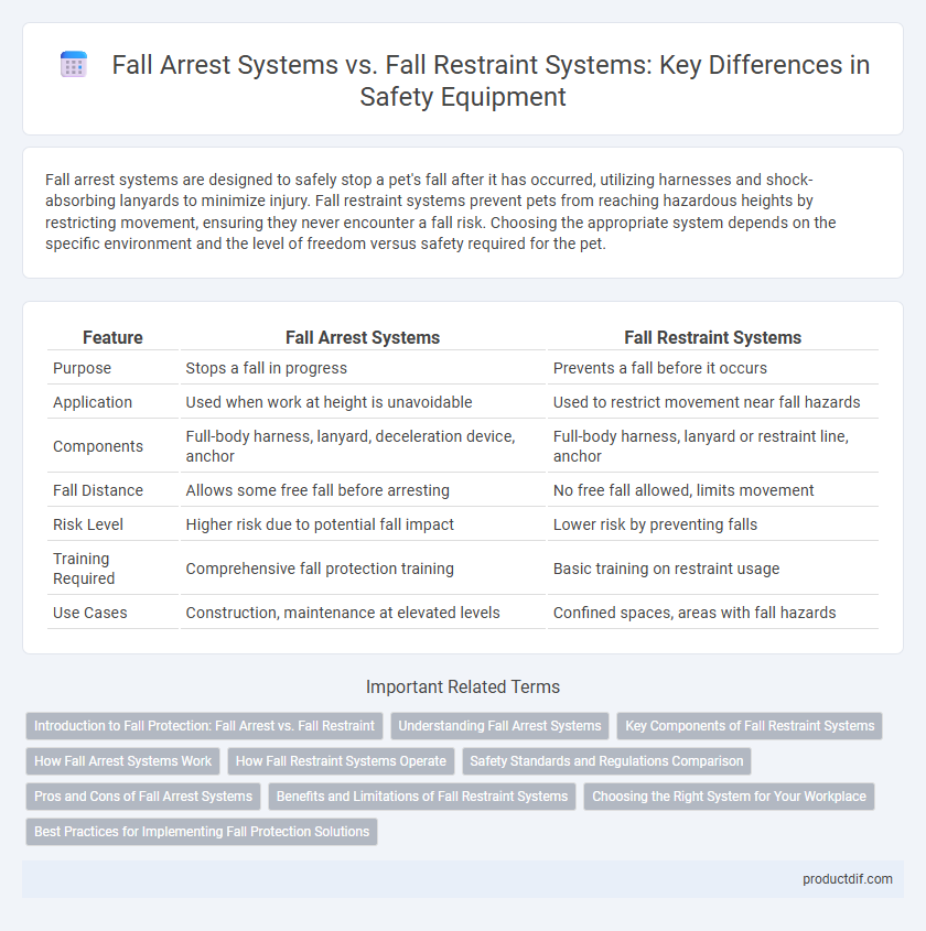 Fall Arrest Systems vs. Fall Restraint Systems: Key Differences in Safety Equipment
