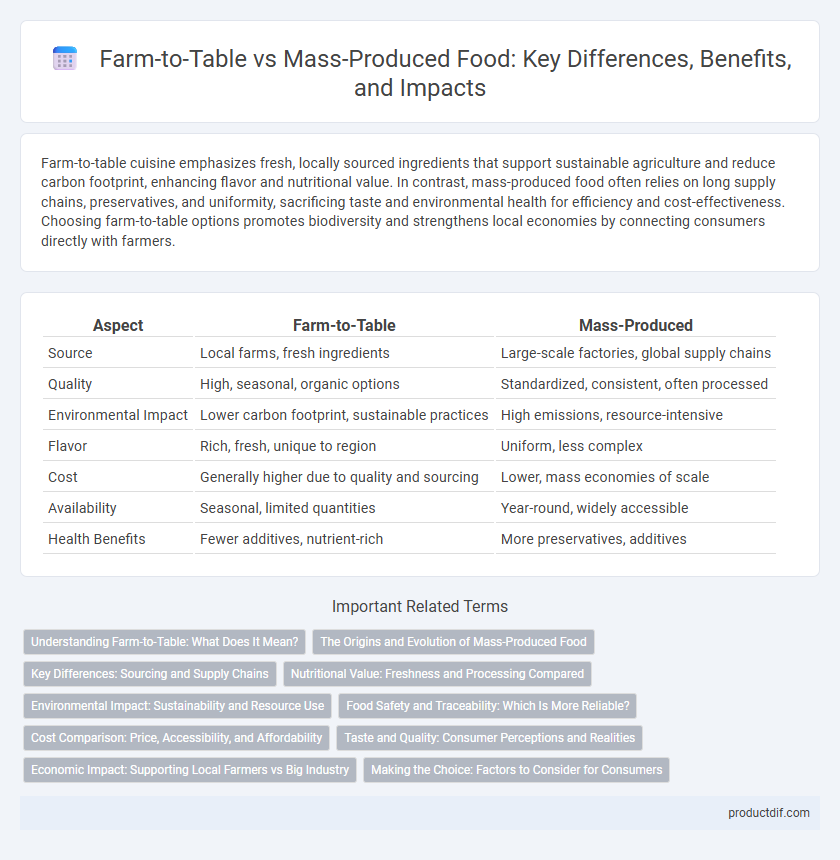 Farm-to-Table vs Mass-Produced Food: Key Differences, Benefits, and Impacts