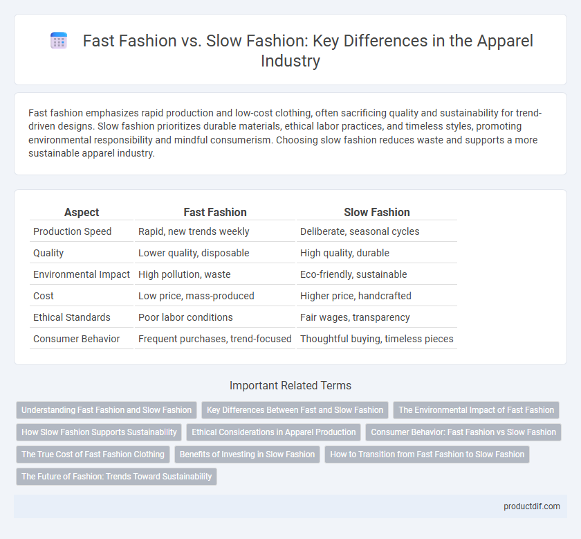Fast Fashion vs. Slow Fashion: Key Differences in the Apparel Industry