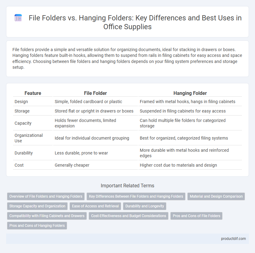 File Folders vs. Hanging Folders: Key Differences and Best Uses in Office Supplies
