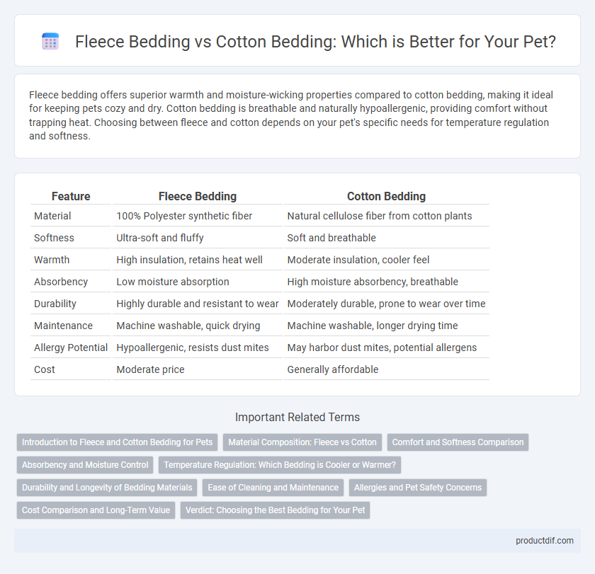 Fleece Bedding vs Cotton Bedding: Which is Better for Your Pet?