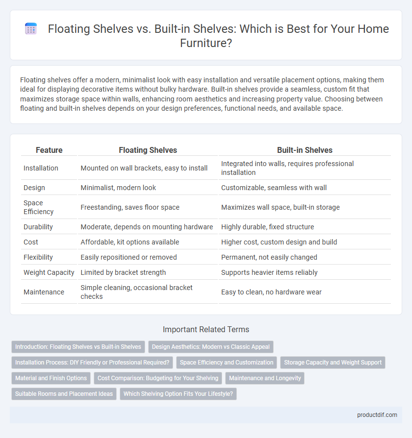 Floating Shelves vs. Built-in Shelves: Which is Best for Your Home Furniture?