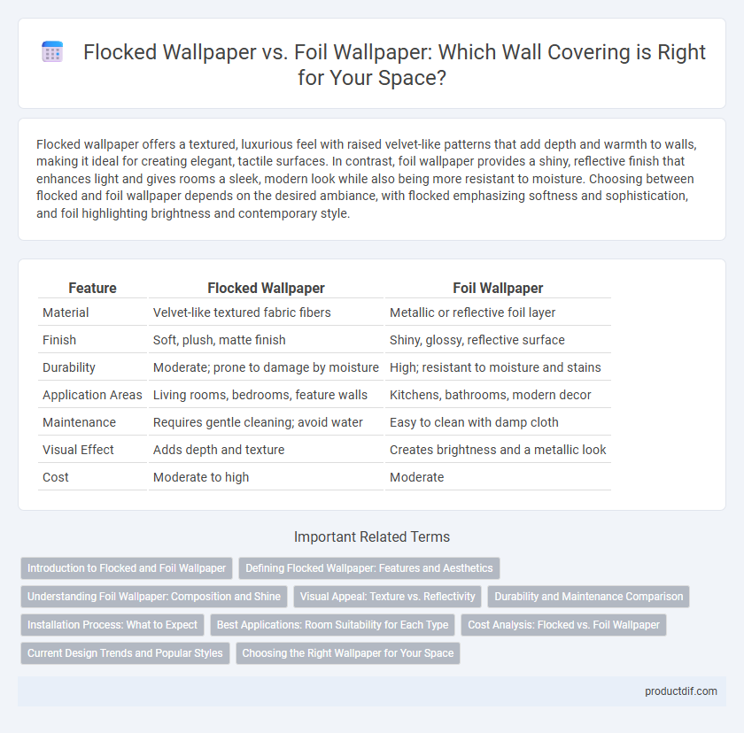 Flocked Wallpaper vs. Foil Wallpaper: Which Wall Covering is Right for Your Space?