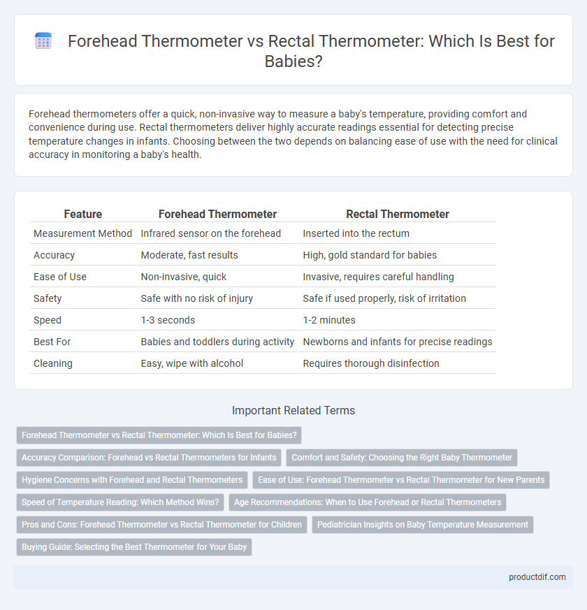 Forehead Thermometer vs Rectal Thermometer: Which Is Best for Babies?