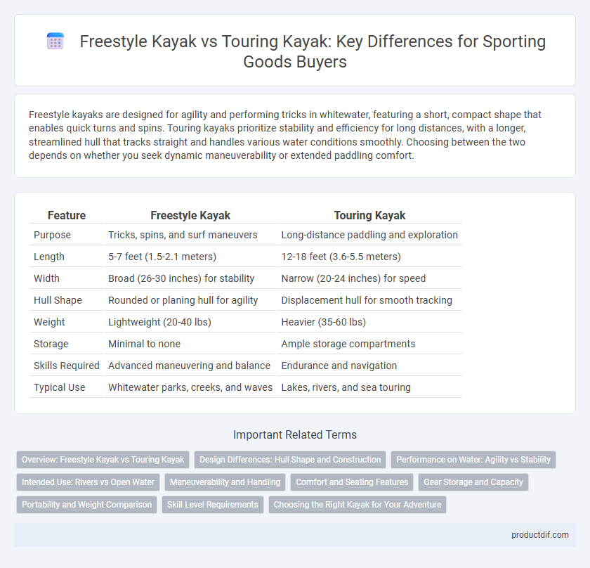 Freestyle Kayak vs Touring Kayak: Key Differences for Sporting Goods Buyers