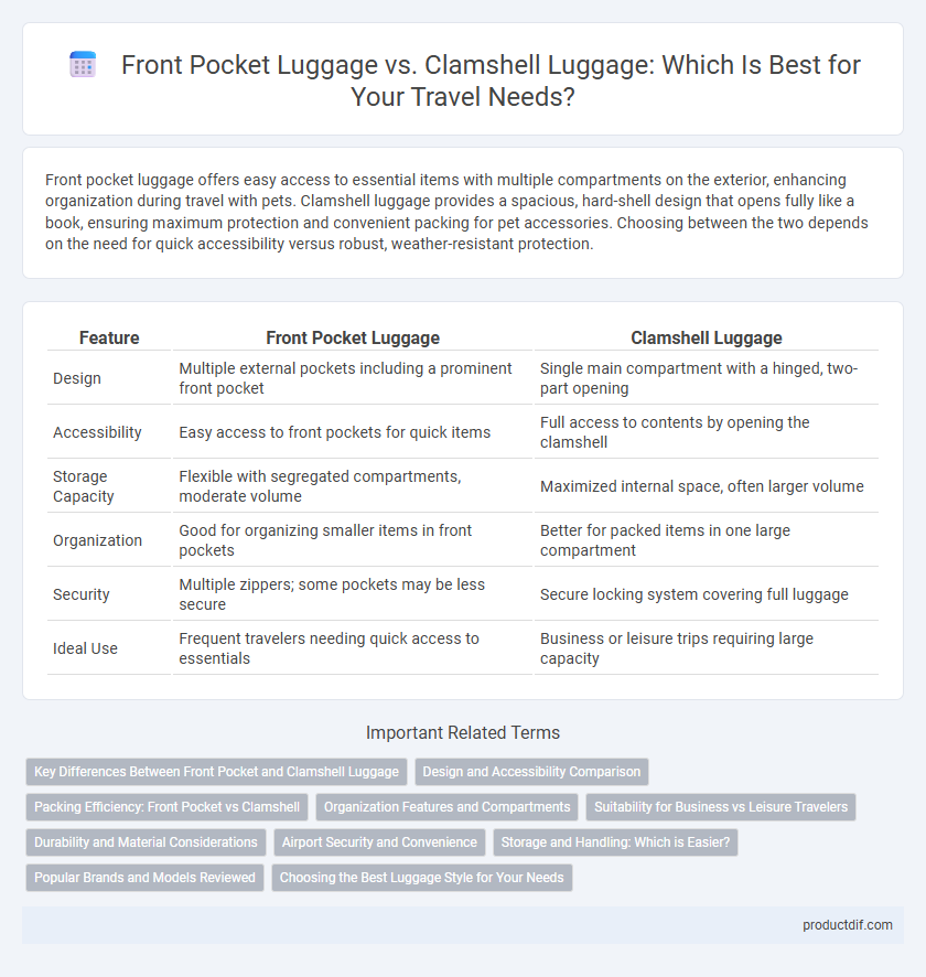 Front Pocket Luggage vs. Clamshell Luggage: Which Is Best for Your Travel Needs?