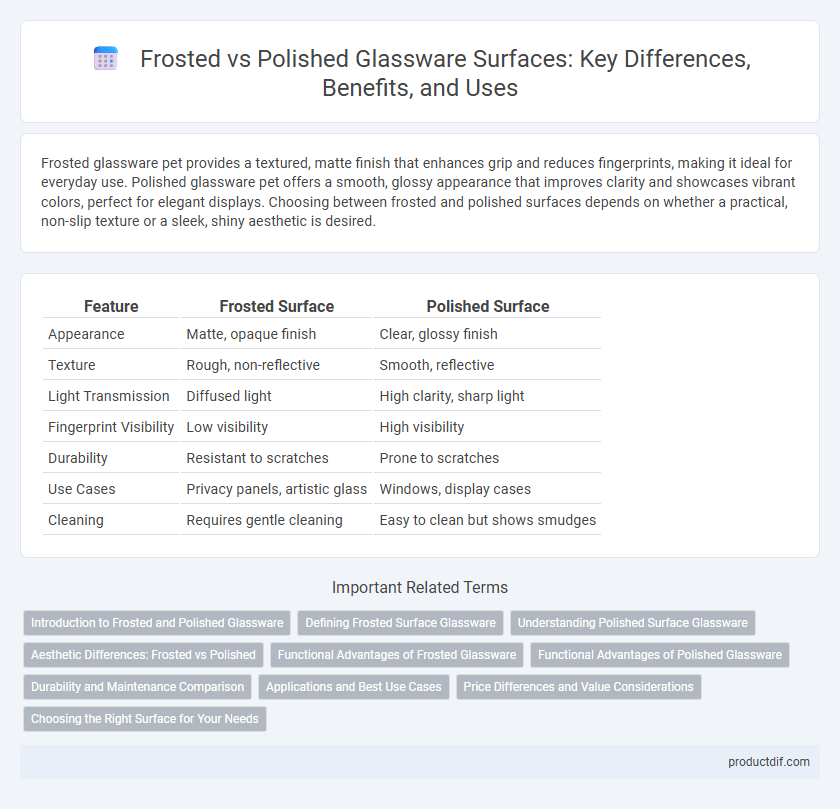 Frosted vs Polished Glassware Surfaces: Key Differences, Benefits, and Uses