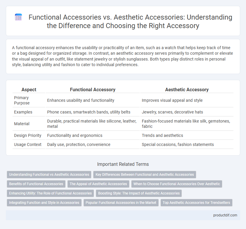 Functional Accessories vs. Aesthetic Accessories: Understanding the Difference and Choosing the Right Accessory