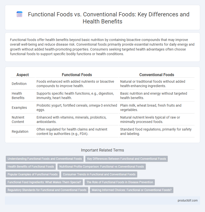 Functional Foods vs. Conventional Foods: Key Differences and Health Benefits