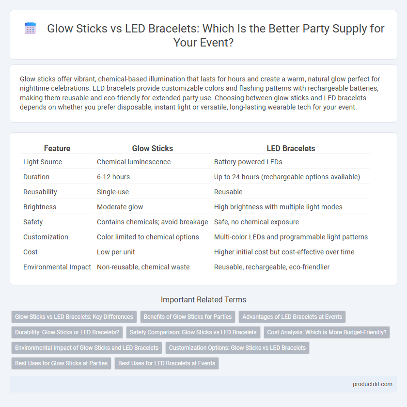 Glow Sticks vs LED Bracelets: Which Is the Better Party Supply for Your Event?