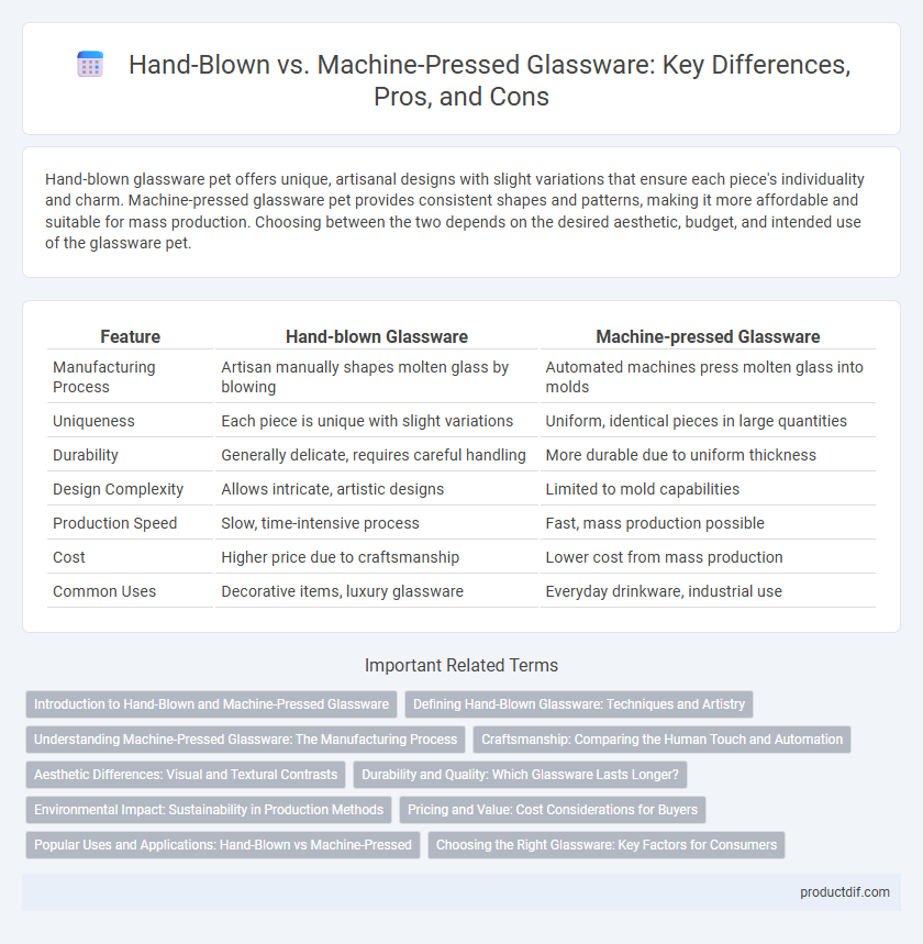 Hand-Blown vs. Machine-Pressed Glassware: Key Differences, Pros, and Cons