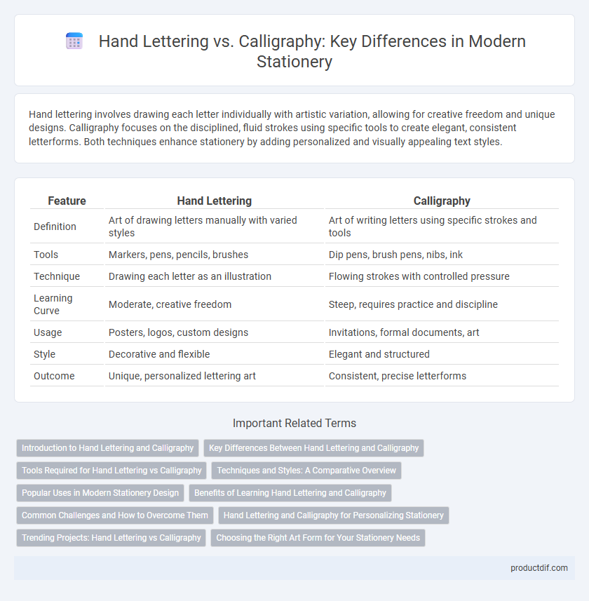 Hand Lettering vs. Calligraphy: Key Differences in Modern Stationery