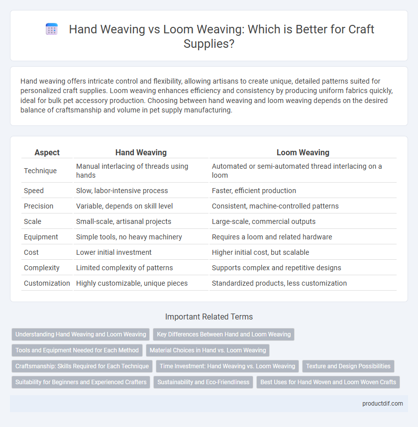 Hand Weaving vs Loom Weaving: Which is Better for Craft Supplies?