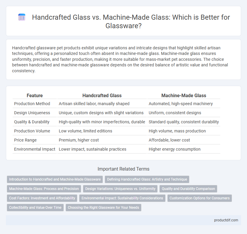 Handcrafted Glass vs. Machine-Made Glass: Which is Better for Glassware?