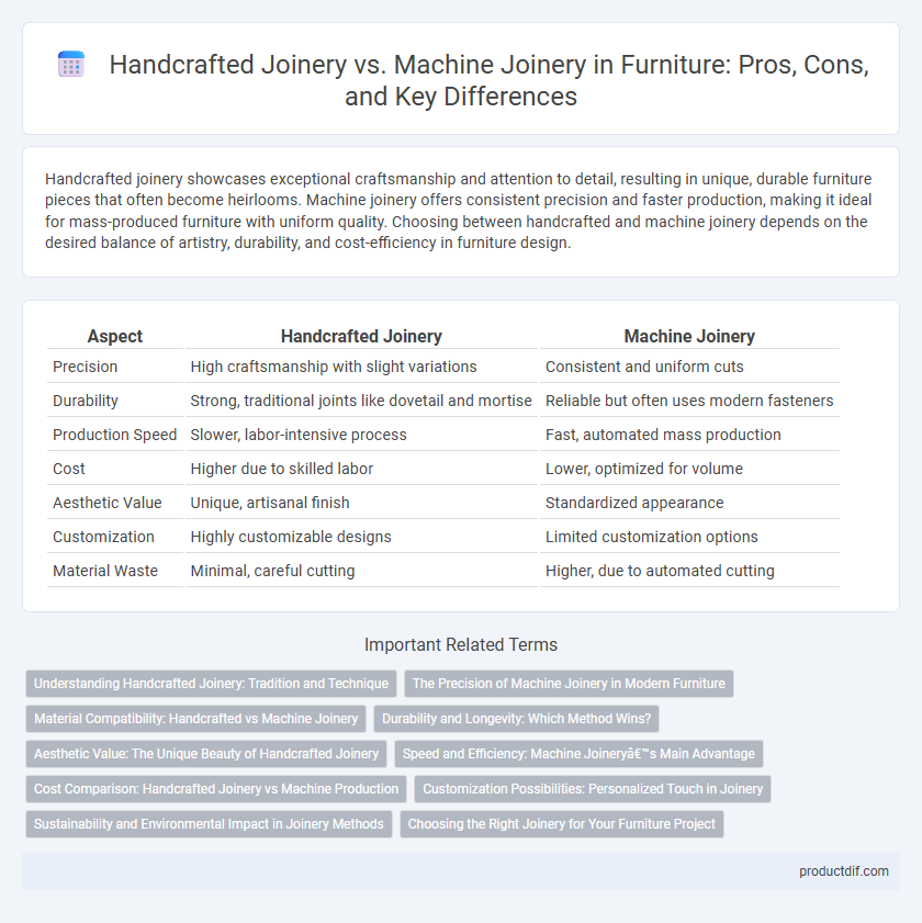 Handcrafted Joinery vs. Machine Joinery in Furniture: Pros, Cons, and Key Differences