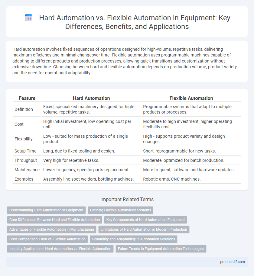 Hard Automation vs. Flexible Automation in Equipment: Key Differences, Benefits, and Applications