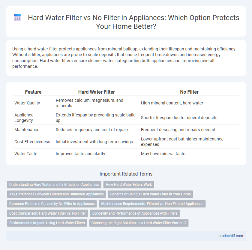 Hard Water Filter vs No Filter in Appliances: Which Option Protects Your Home Better?