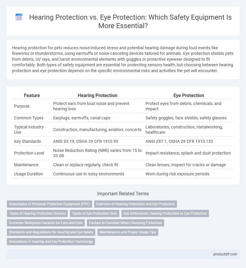 Hearing Protection vs. Eye Protection: Which Safety Equipment Is More Essential?