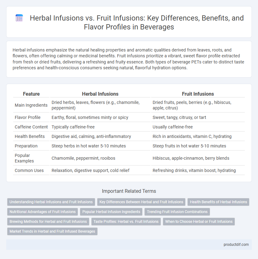 Herbal Infusions vs. Fruit Infusions: Key Differences, Benefits, and Flavor Profiles in Beverages