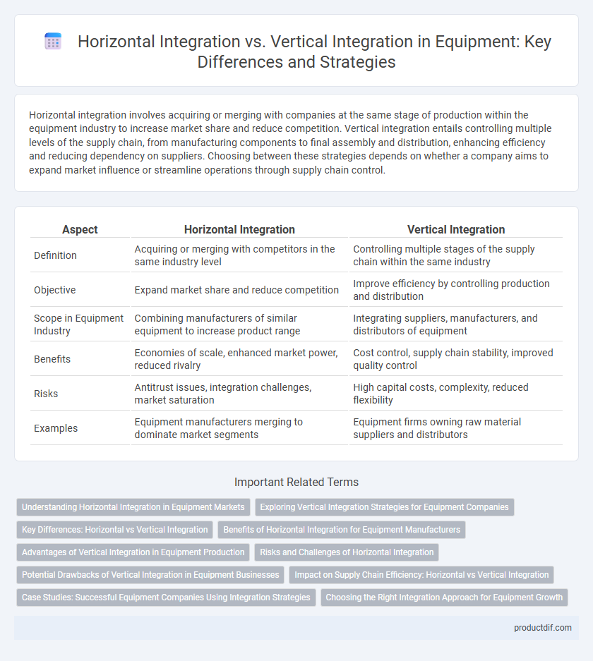 Horizontal Integration vs. Vertical Integration in Equipment: Key Differences and Strategies