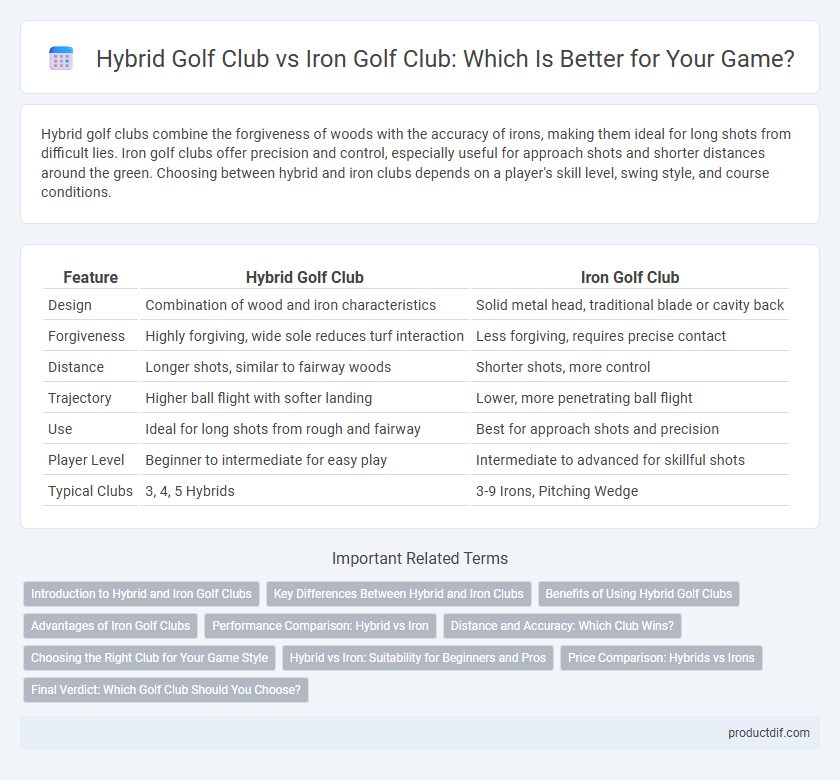 Hybrid Golf Club vs Iron Golf Club: Which Is Better for Your Game?
