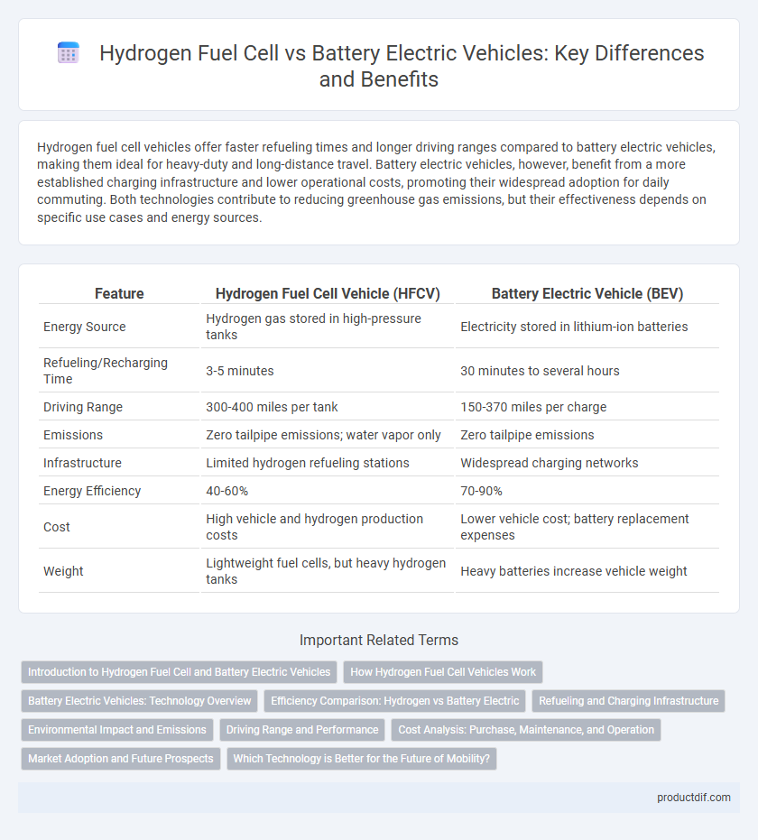 Hydrogen Fuel Cell vs Battery Electric Vehicles: Key Differences and Benefits