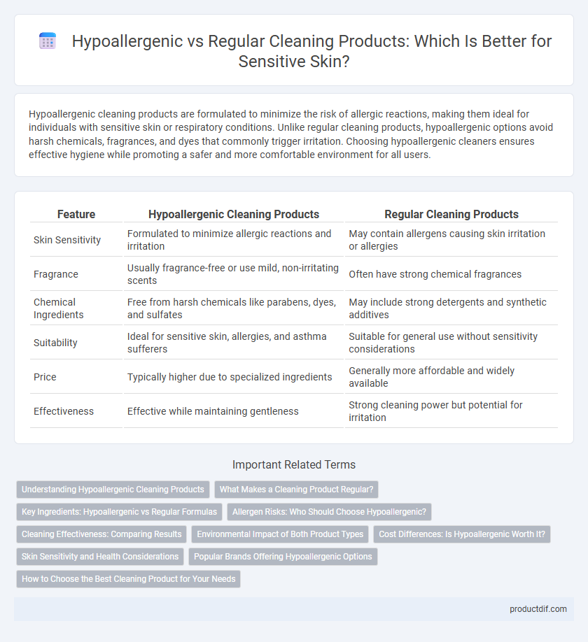 Hypoallergenic vs Regular Cleaning Products: Which Is Better for Sensitive Skin?