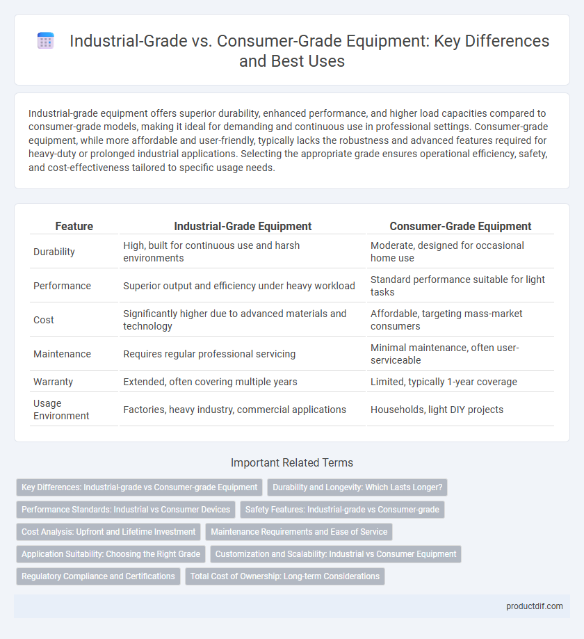 Industrial-Grade vs. Consumer-Grade Equipment: Key Differences and Best Uses