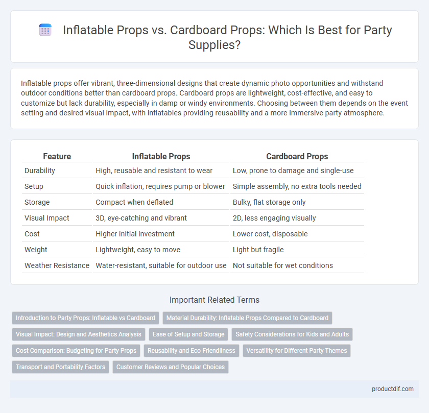 Inflatable Props vs. Cardboard Props: Which Is Best for Party Supplies?