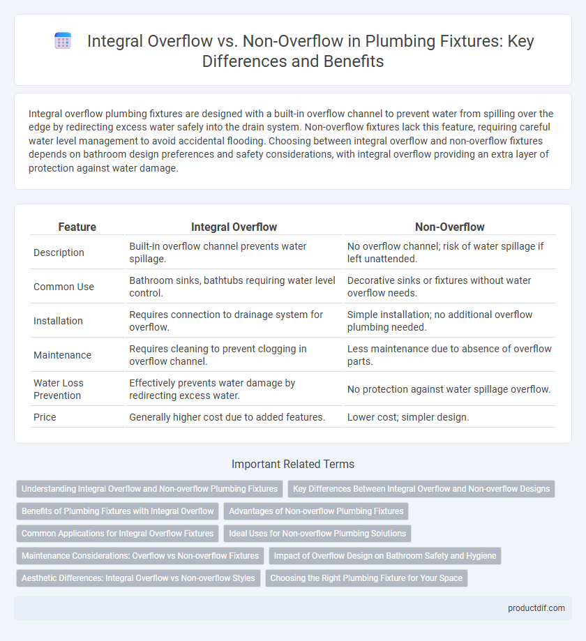 Integral Overflow vs. Non-Overflow in Plumbing Fixtures: Key Differences and Benefits