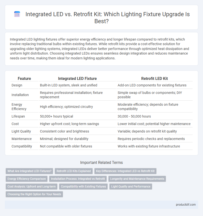 Integrated LED vs. Retrofit Kit: Which Lighting Fixture Upgrade Is Best?