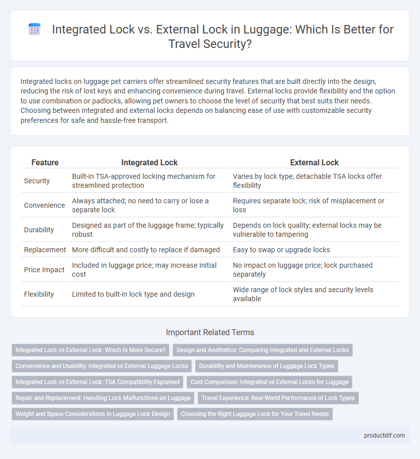 Integrated Lock vs. External Lock in Luggage: Which Is Better for Travel Security?