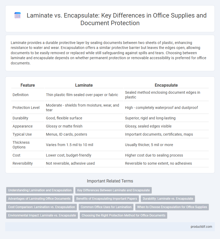 Laminate vs. Encapsulate: Key Differences in Office Supplies and Document Protection
